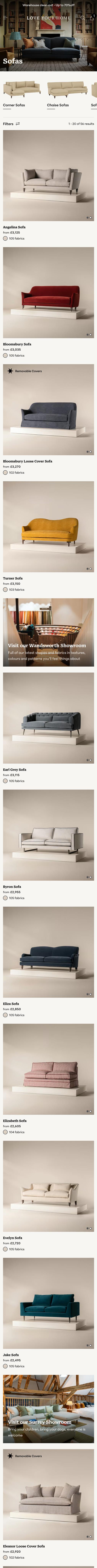 Product Listing Page